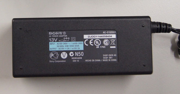 Original Sony Netzteil AC-E1320D1 13V 2A GU10IP 